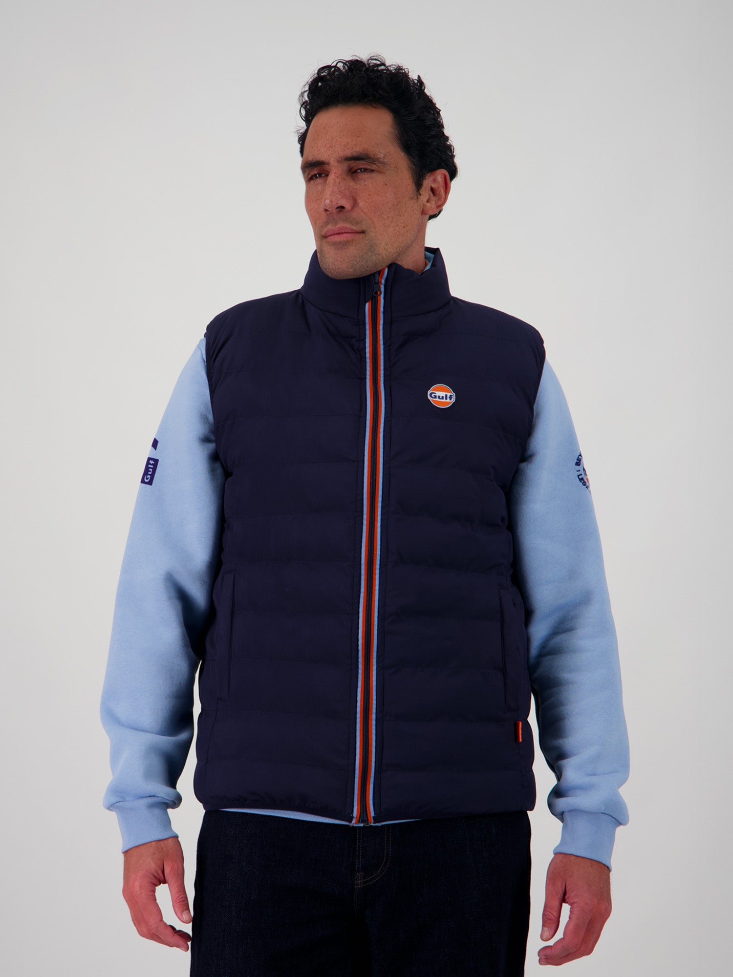 NEW BODYWARMER REVERSO - navy light blue