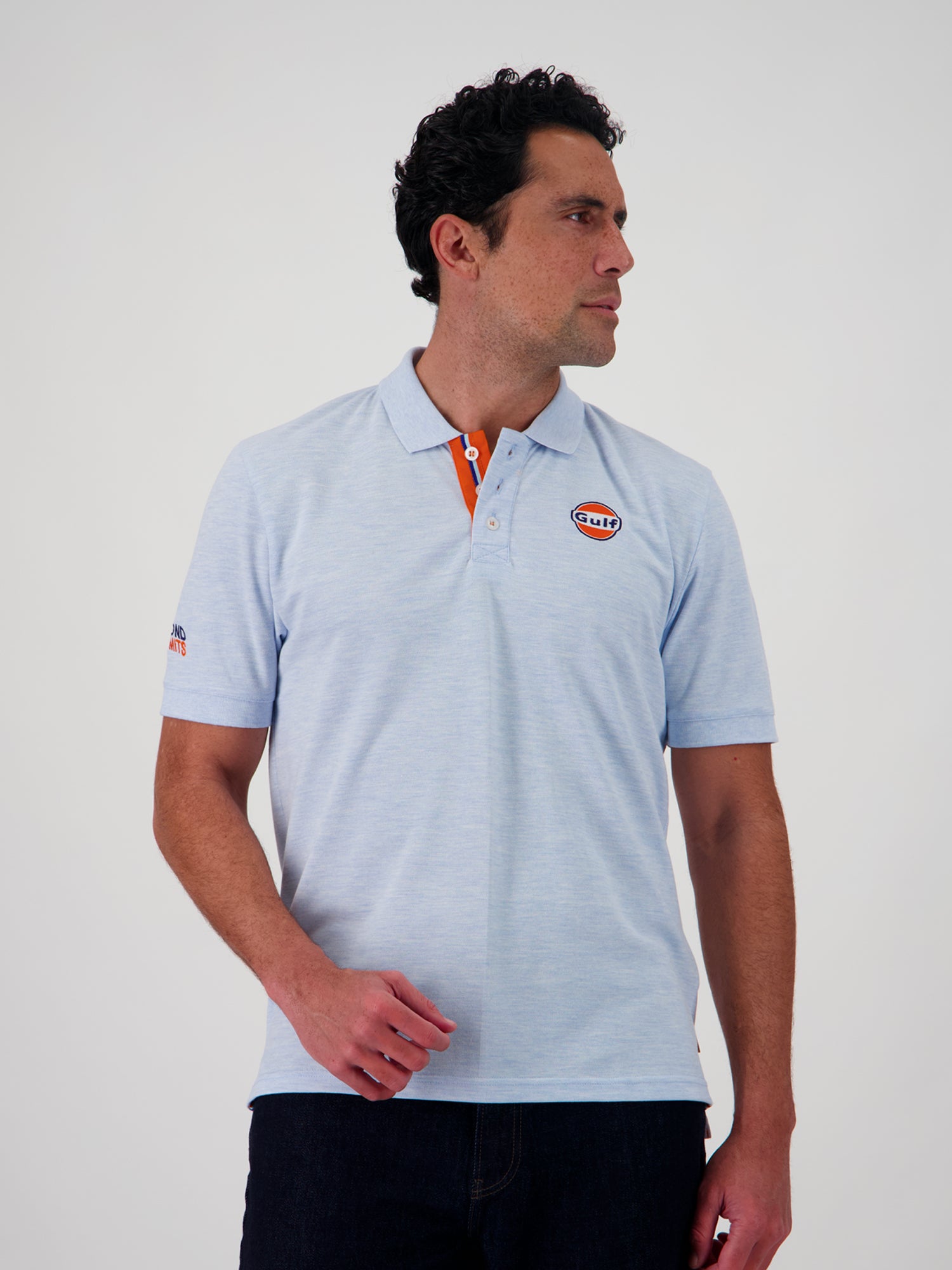 SIGNATURE POLO SHIRT - HEATHER LIGHT BLUE