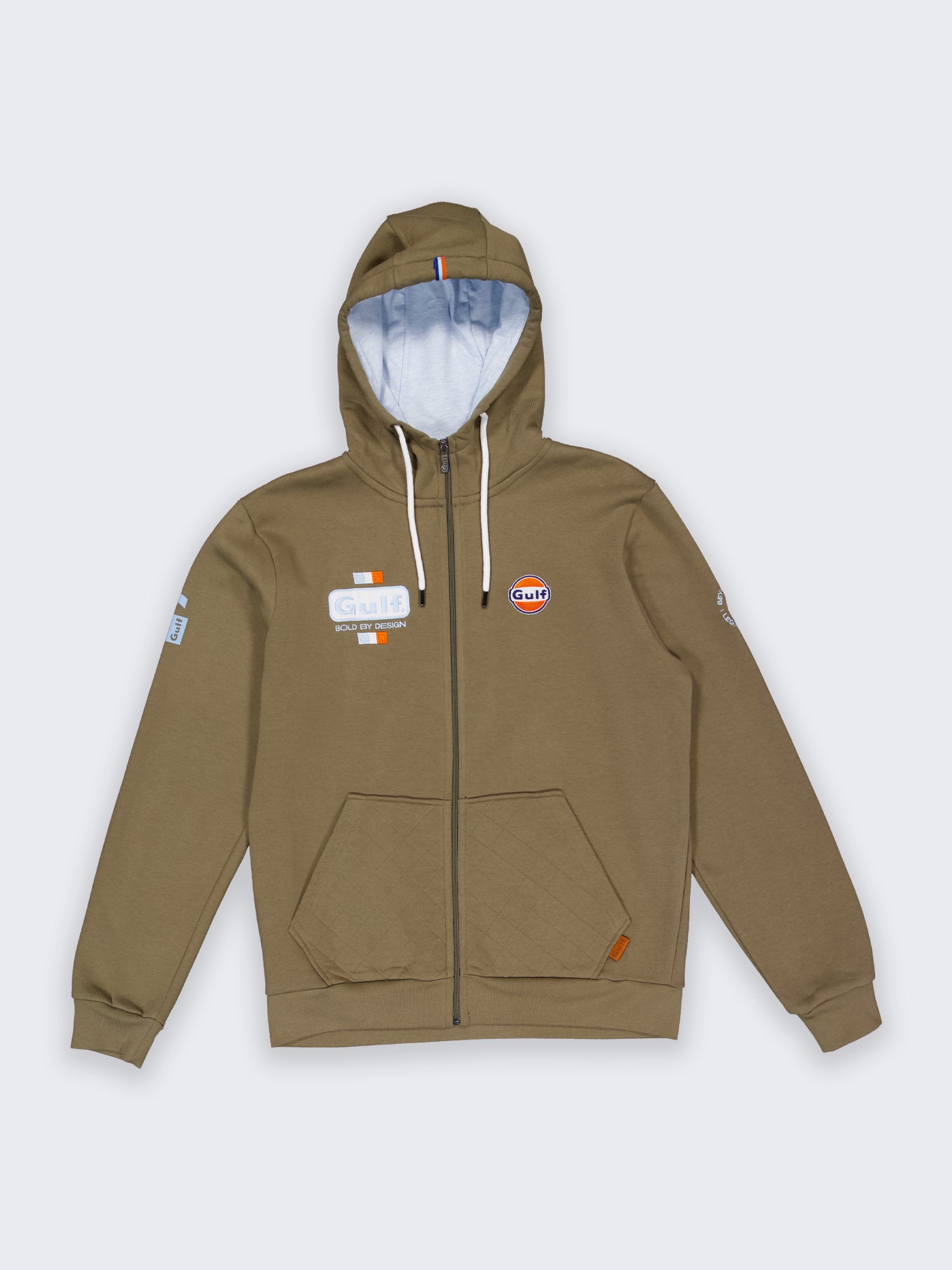 HOODIE FULL ZIP BOLD CLASSICS - OLIVE