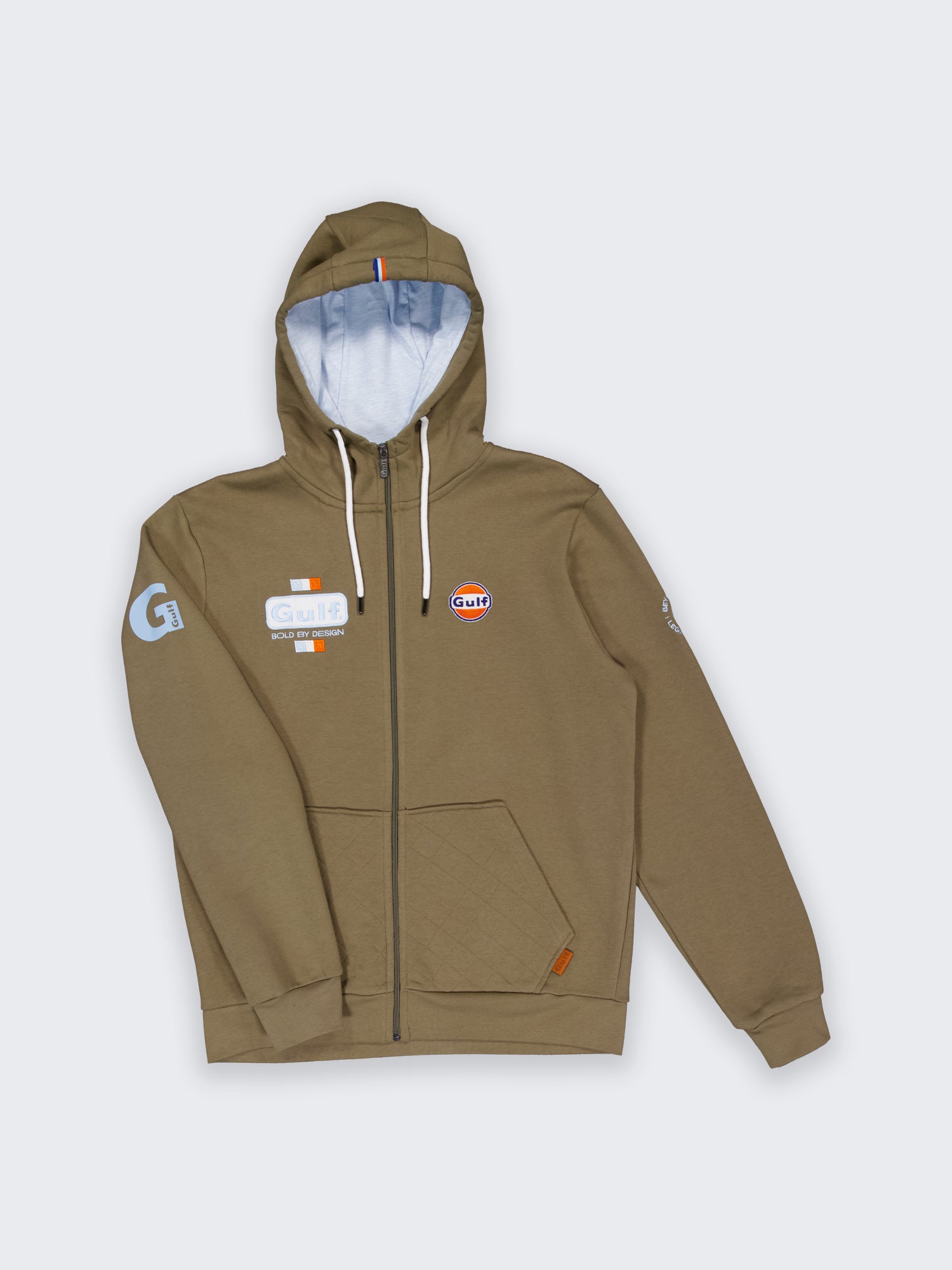 HOODIE FULL ZIP BOLD CLASSICS - OLIVE