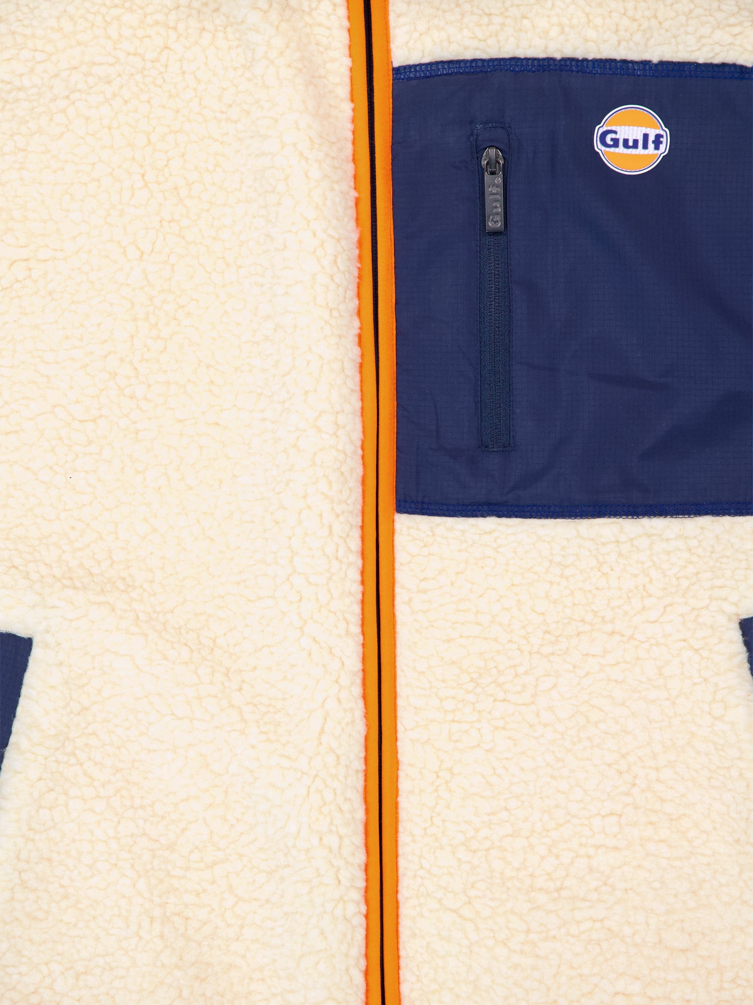 GILET SHERPA ECRU NAVY