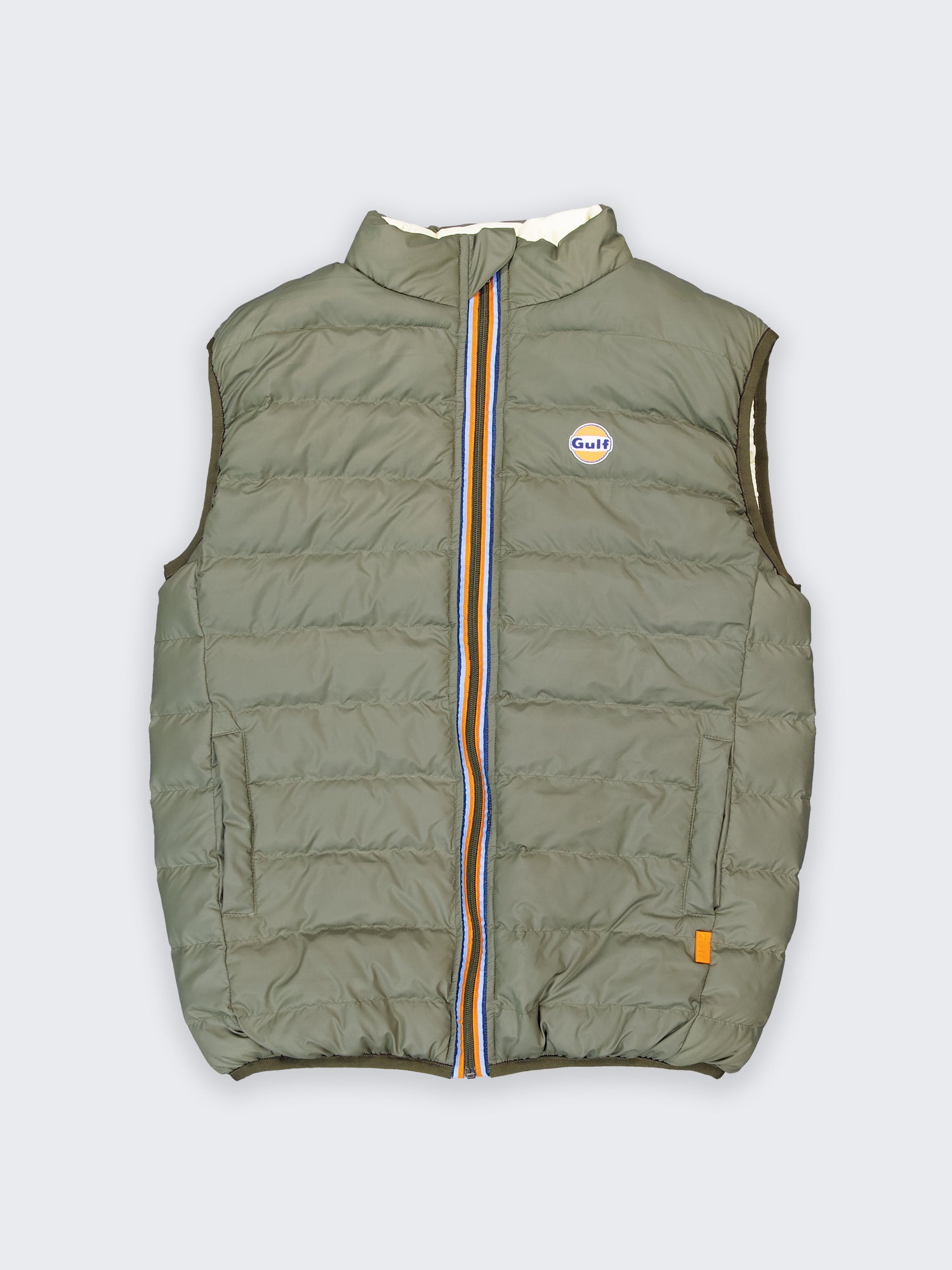 NEW BODYWARMER REVERSO - KAKI ECRU