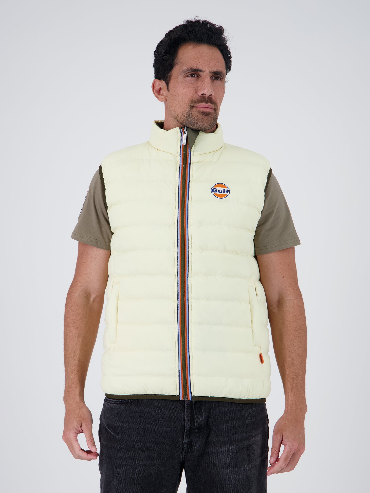 NEW BODYWARMER REVERSO - KAKI ECRU