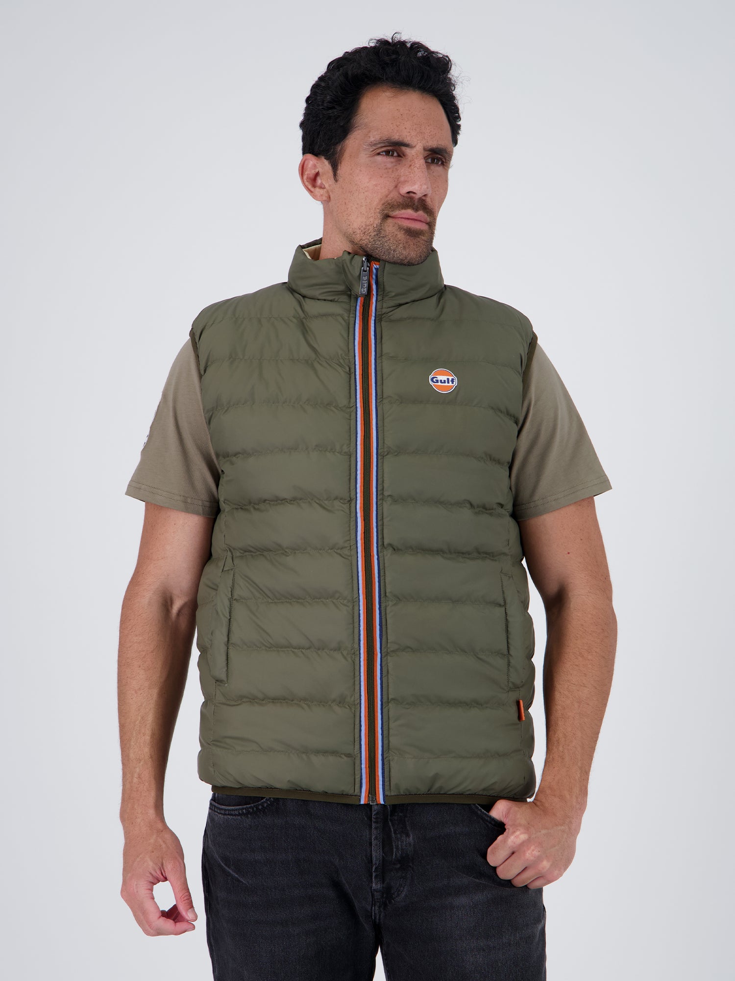 NEW BODYWARMER REVERSO - KAKI ECRU