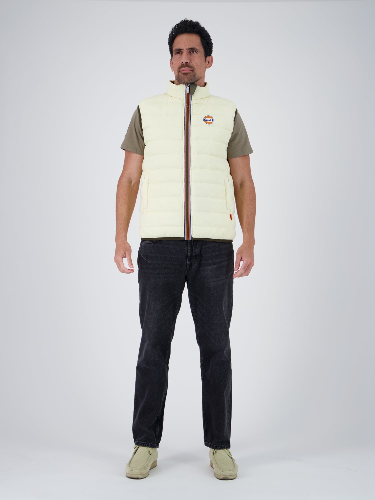 NEW BODYWARMER REVERSO - KAKI ECRU