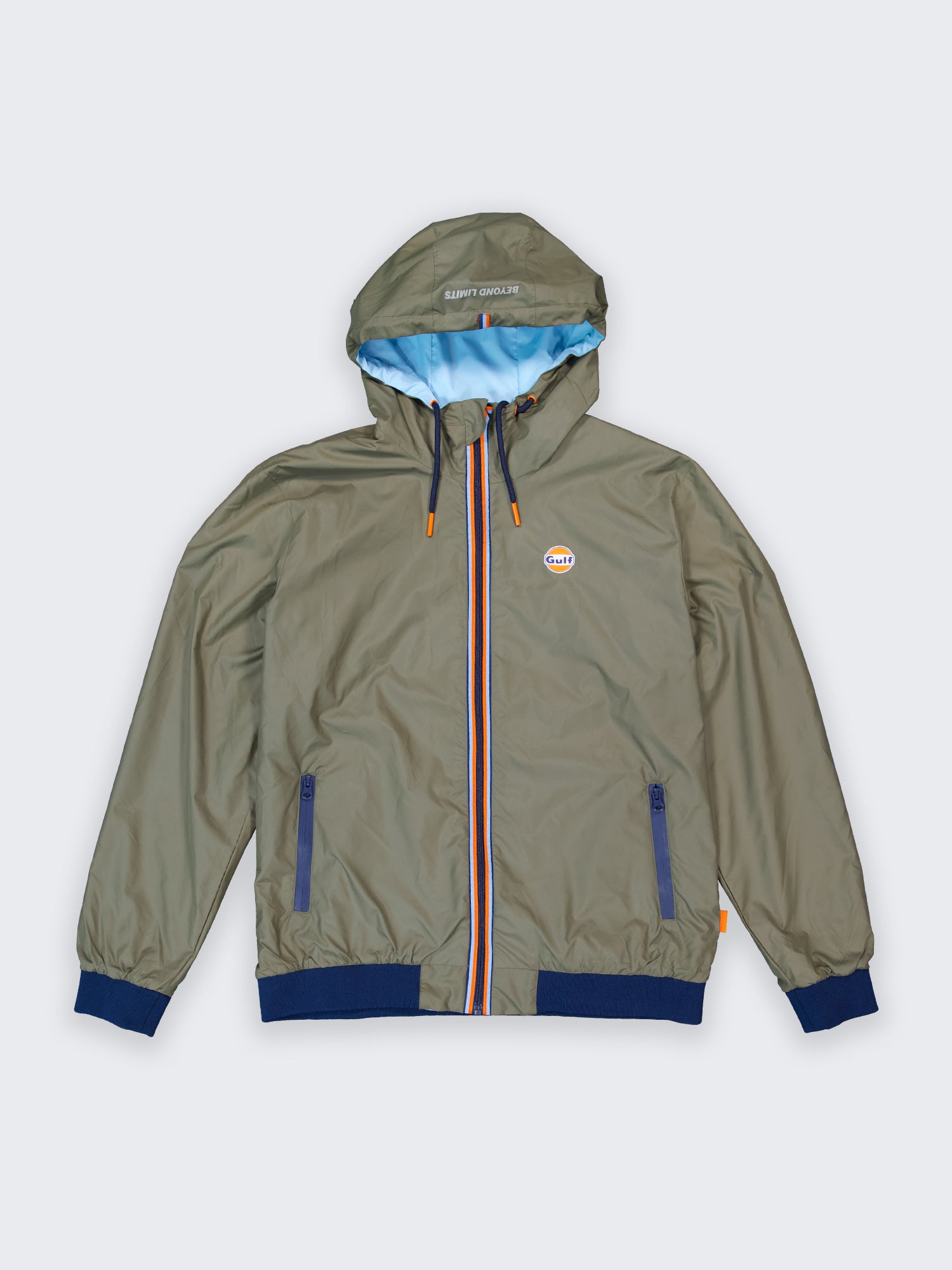 COUPE VENT REVERSO - olive light blue
