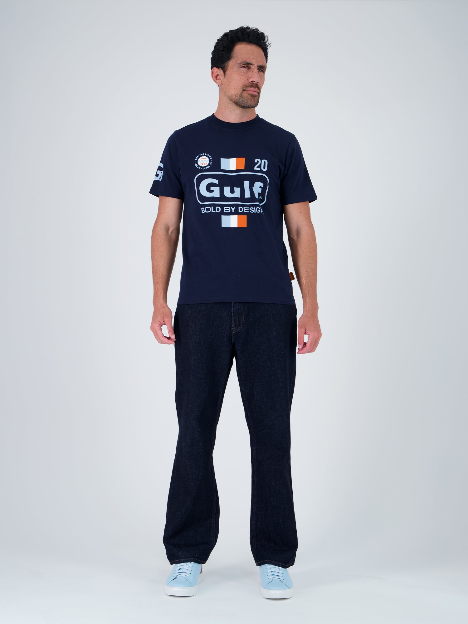 BOLD CLASSIC TEE - navy blue