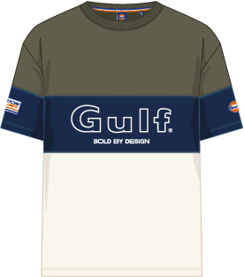 BOLD SPECIAL TEE - ecru navy olive