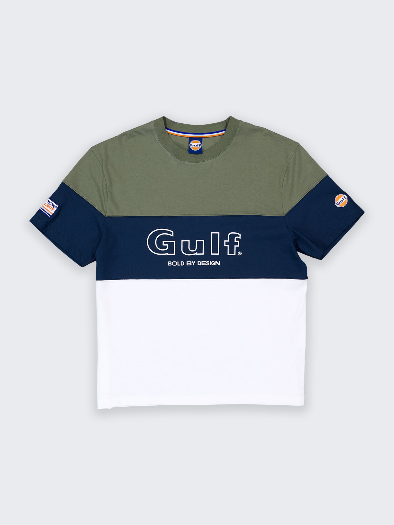 BOLD SPECIAL TEE - ecru navy olive