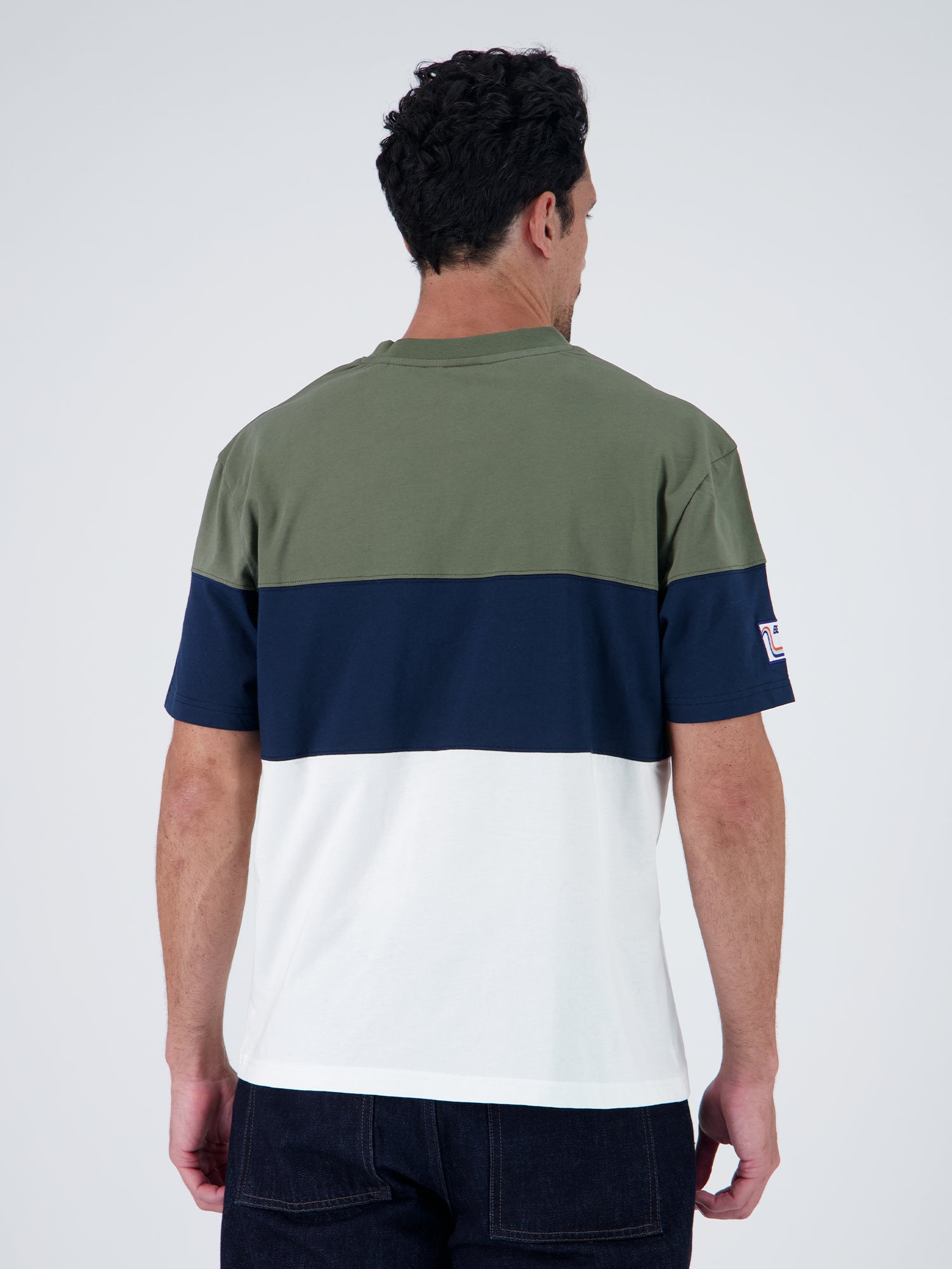 BOLD SPECIAL TEE - ecru navy olive