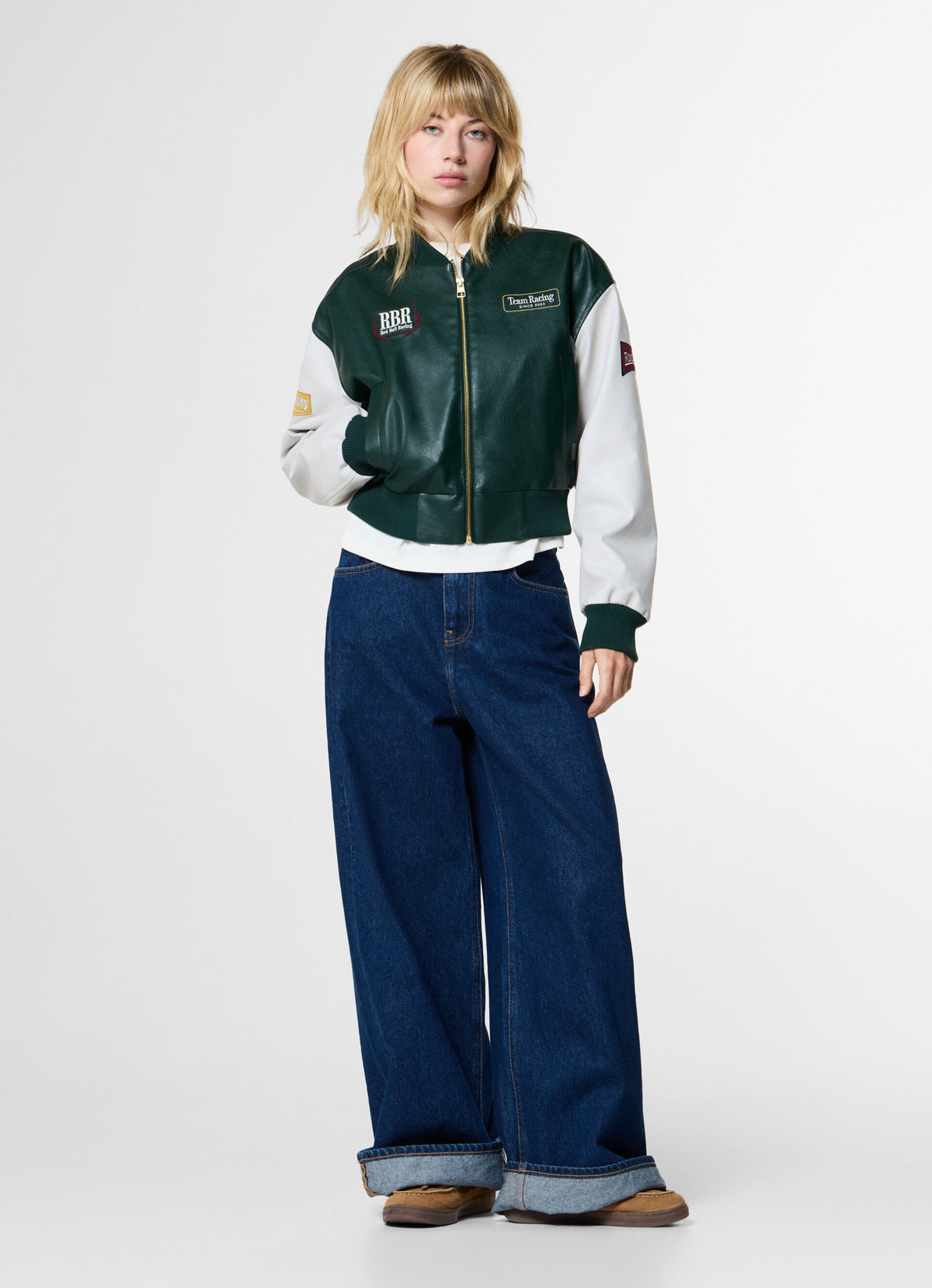 BOMBER PATCH FEMME - DARK GREEN
