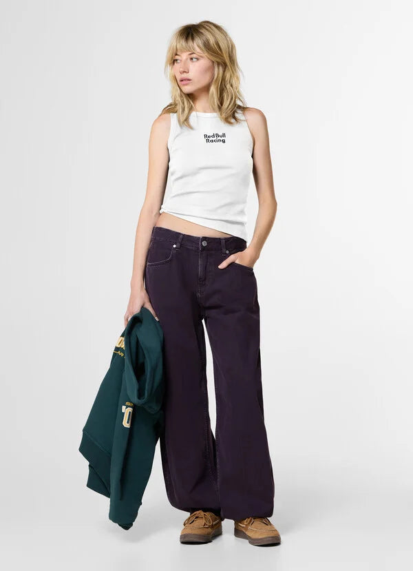 W RIB TANK TOP - blanc