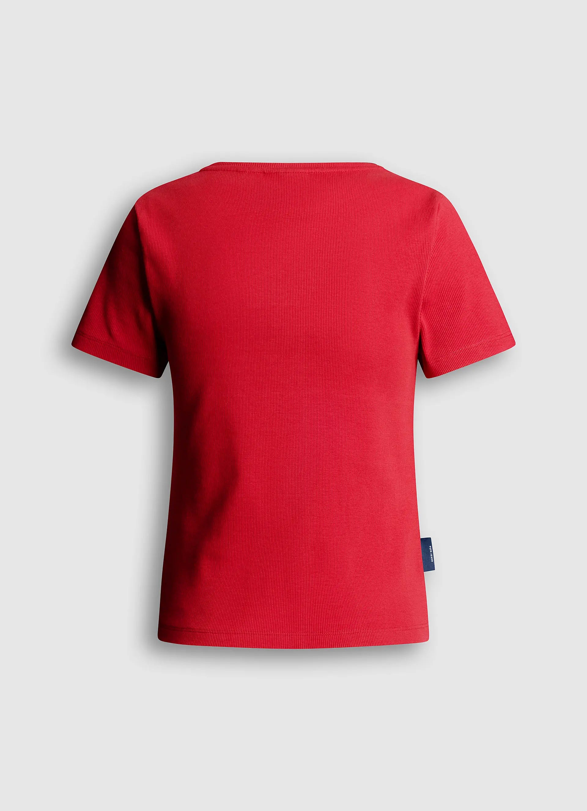 W T-SHIRT RIB - rouge