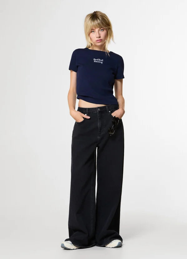 W T-SHIRT RIB - navy