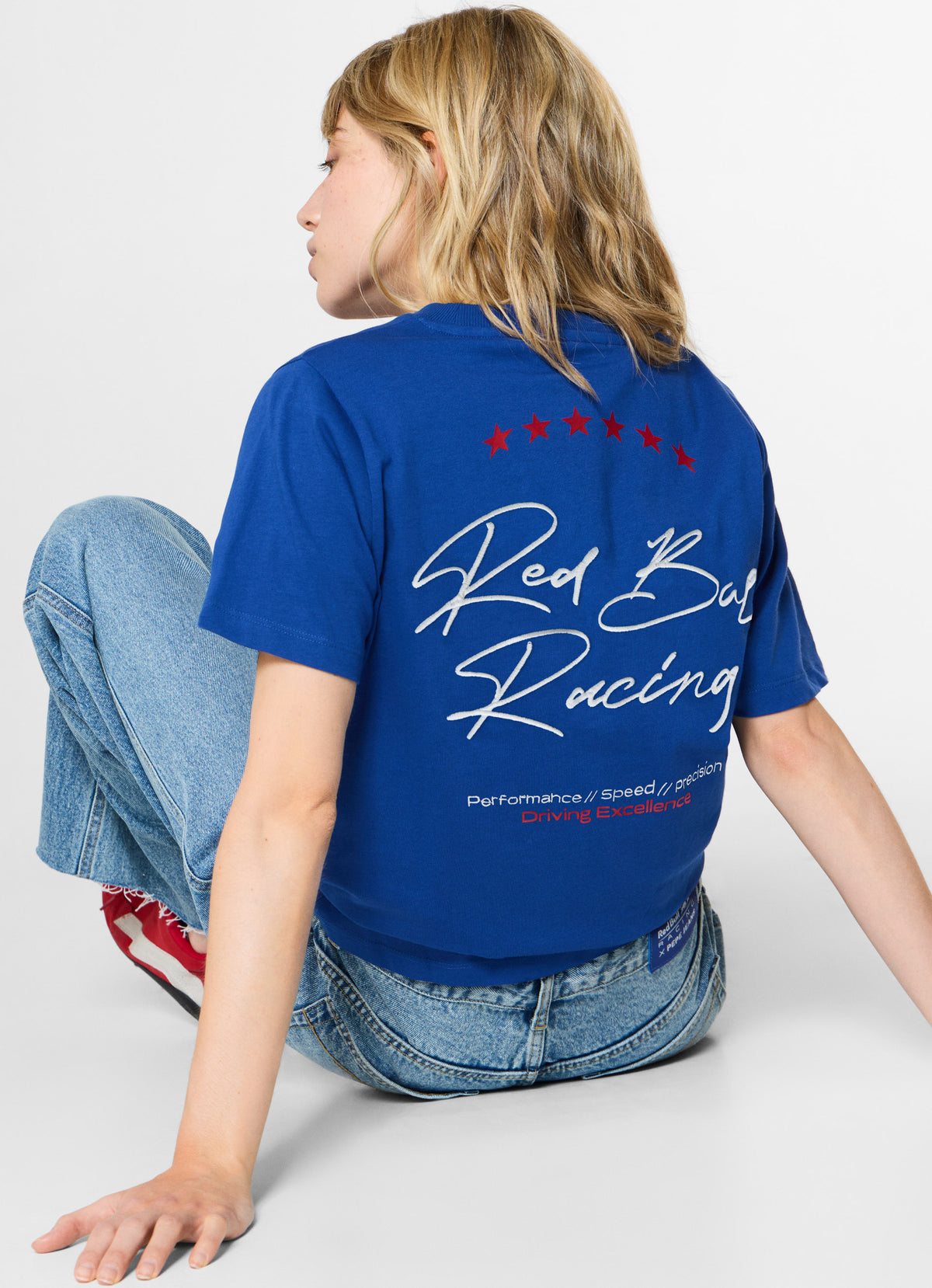 T-SHIRT DRIVING FEMME - ELECTRIC BLUE