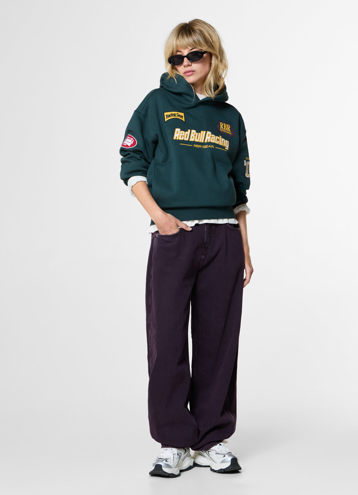 WOMAN HOODIE GEAR - dark green