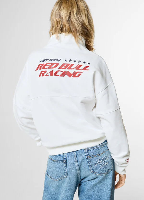 WOMAN SWEATSHIRT 1/4 de zip- blanc