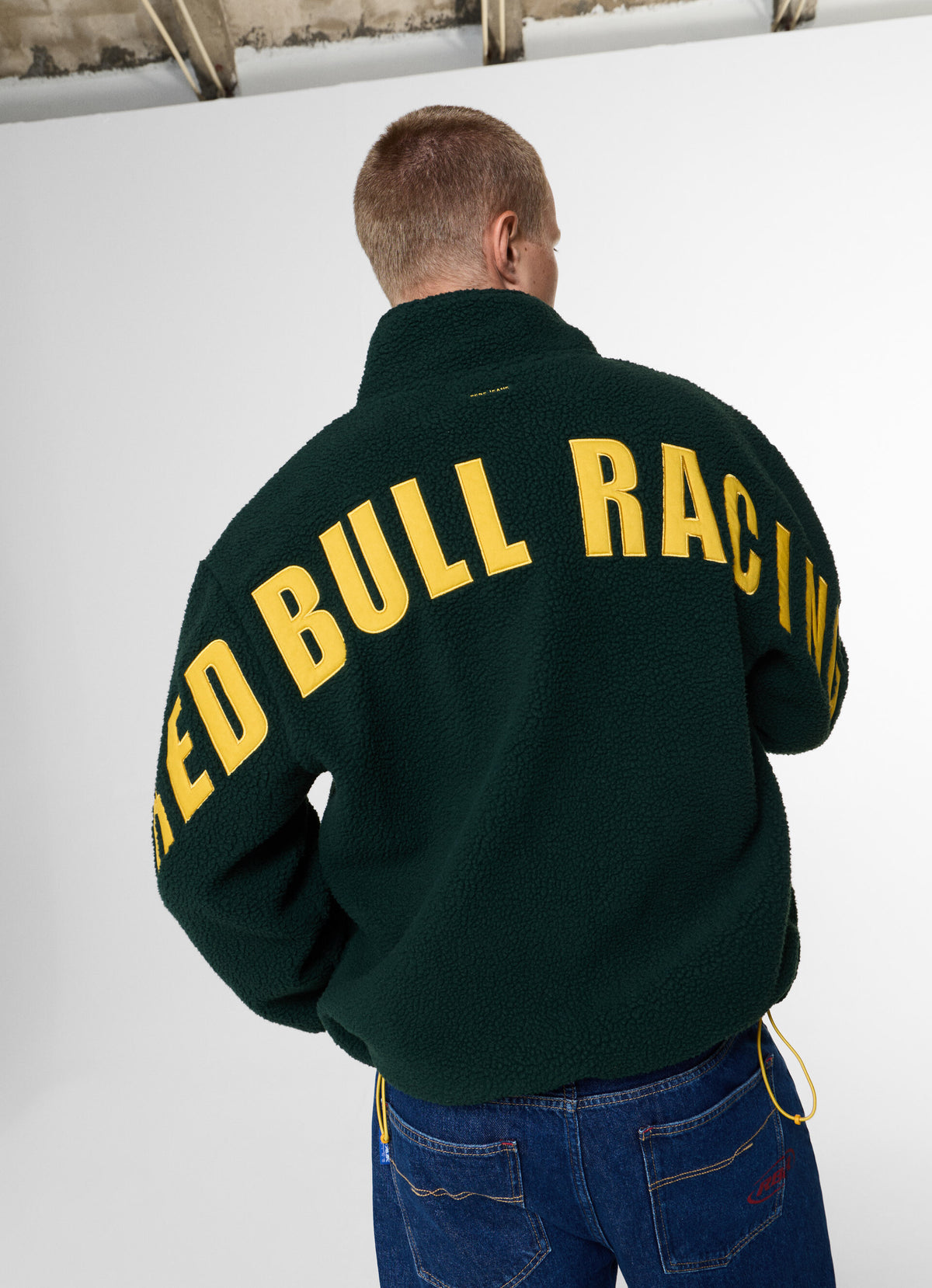 ZIP FLEECE - dark green