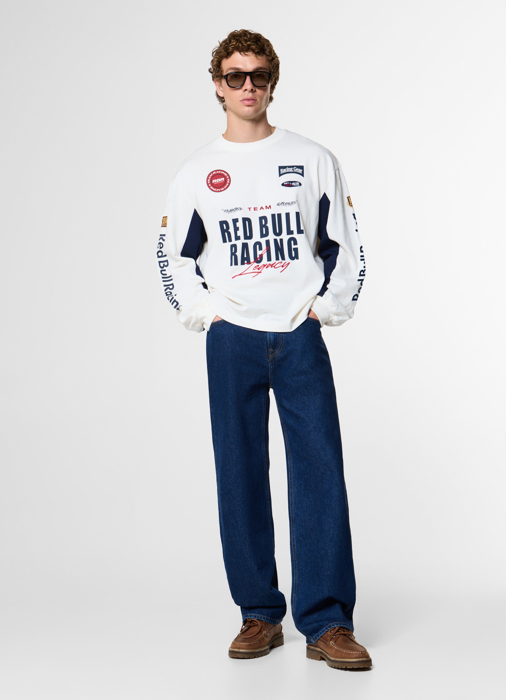 T-shirt Manches Longues TEAM - off white