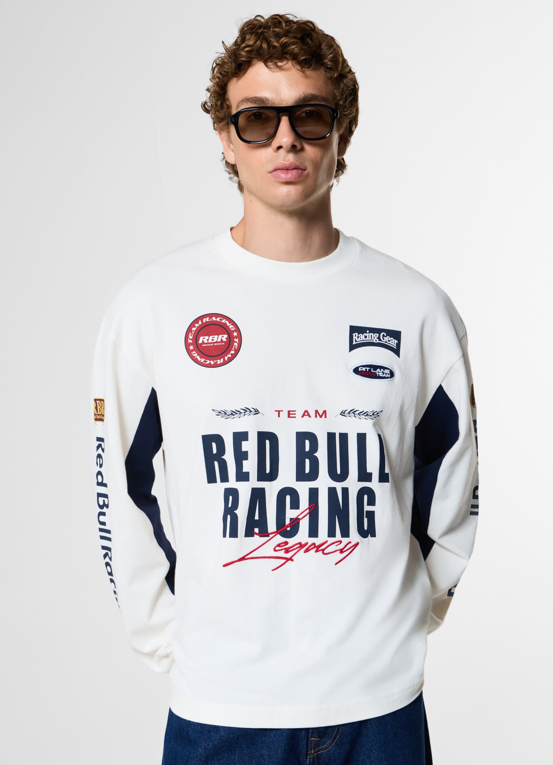 T-shirt Manches Longues TEAM - off white