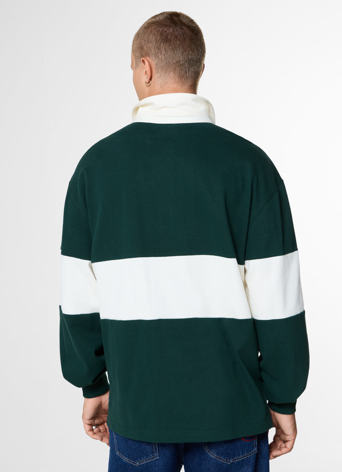 POLO LS SQUARE TEAM - DARK GREEN