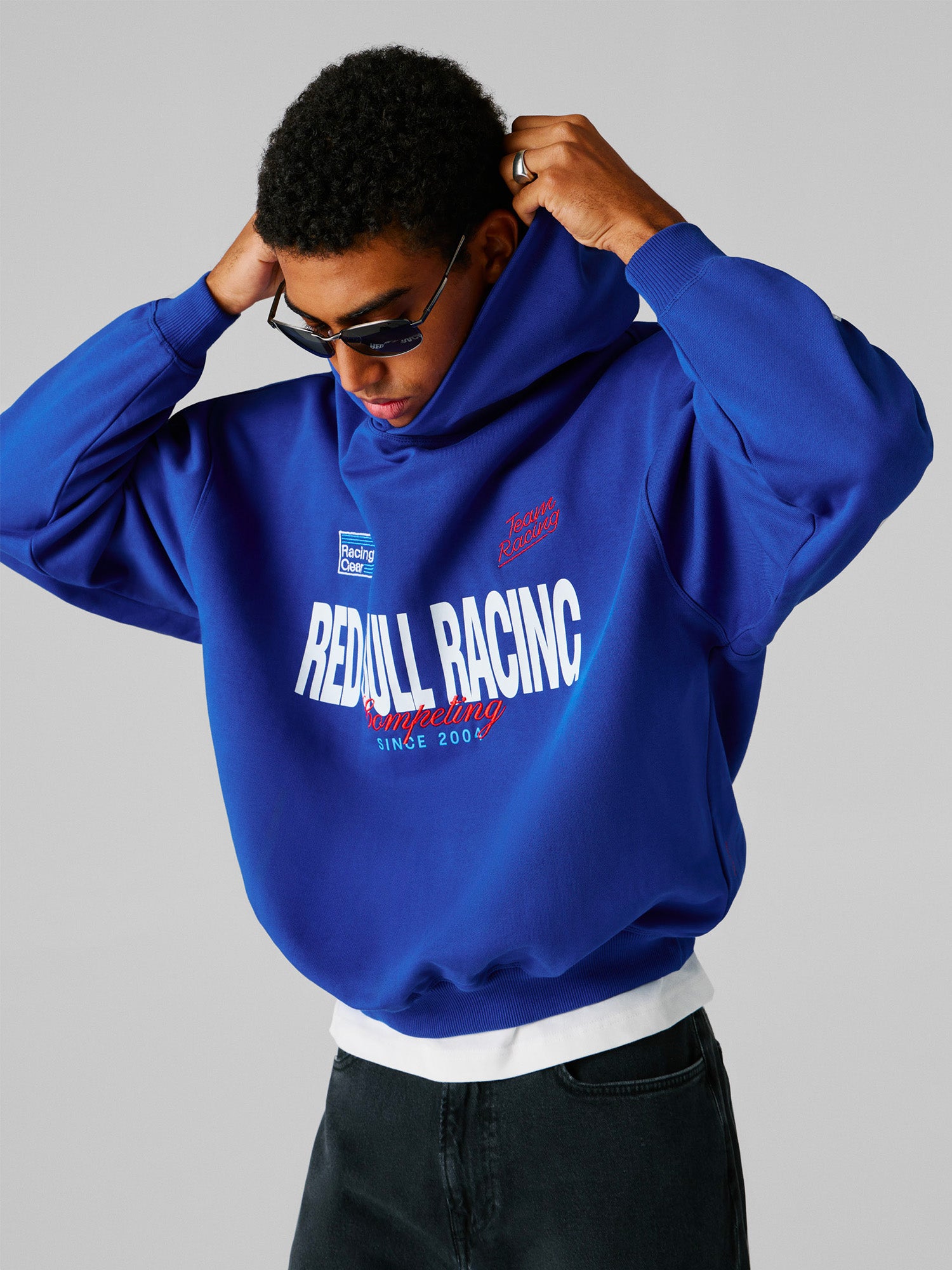 RACING PATCH HOODIE - SAILOR BLUE