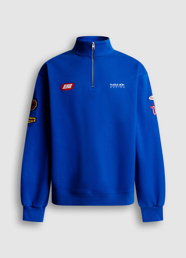 BLOCK HALF ZIP- bleu éléctrique