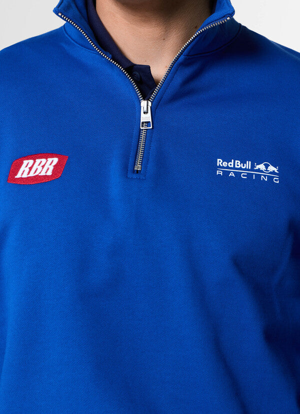 BLOCK HALF ZIP- bleu éléctrique