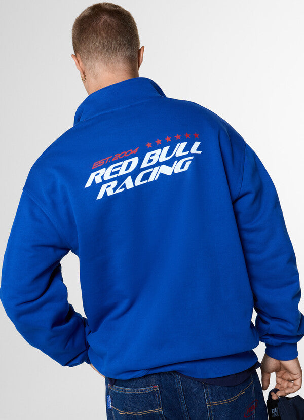BLOCK HALF ZIP- bleu éléctrique
