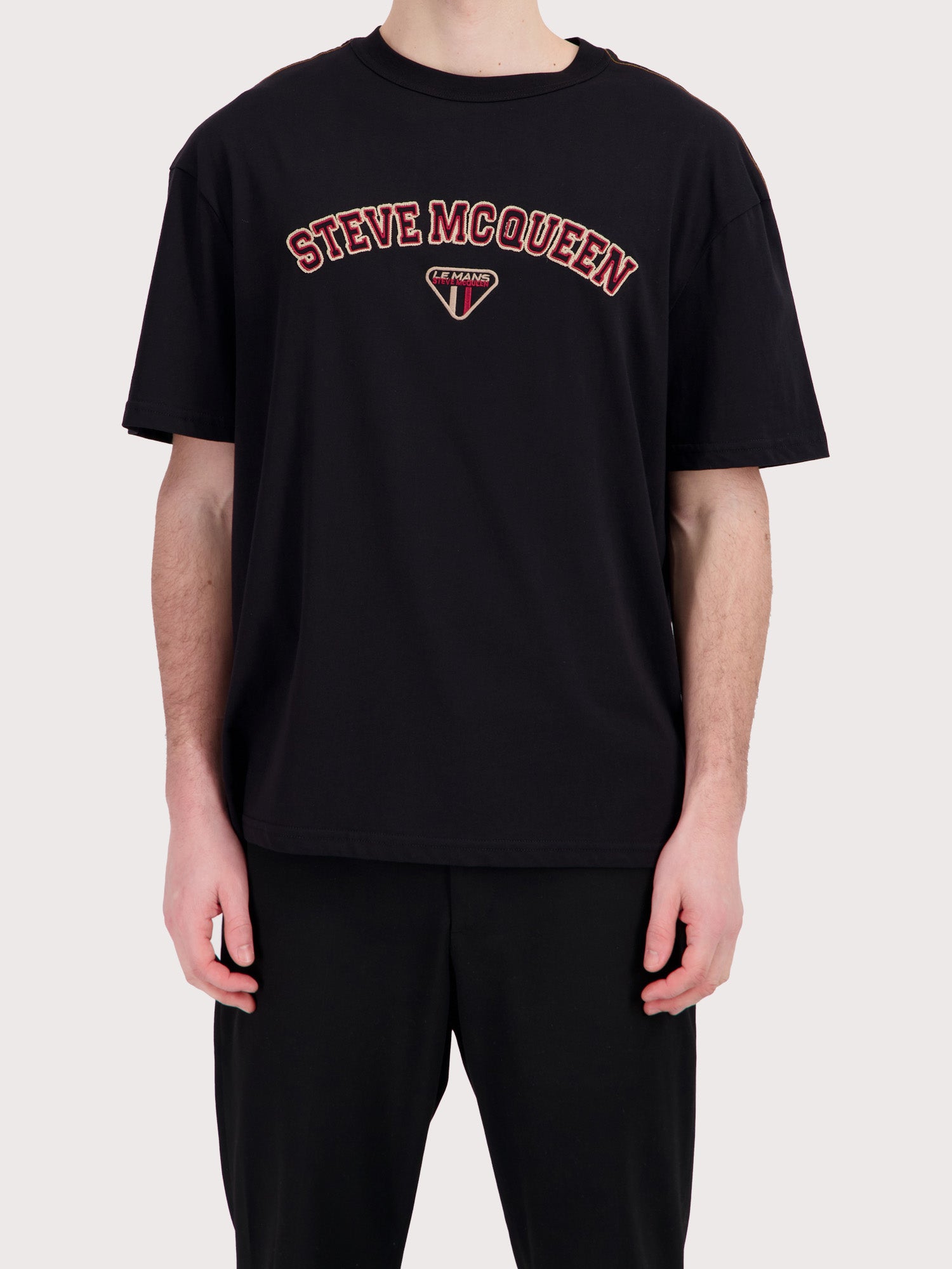 T-SHIRT SMQ VARSITY OVERSIZE - NOIR