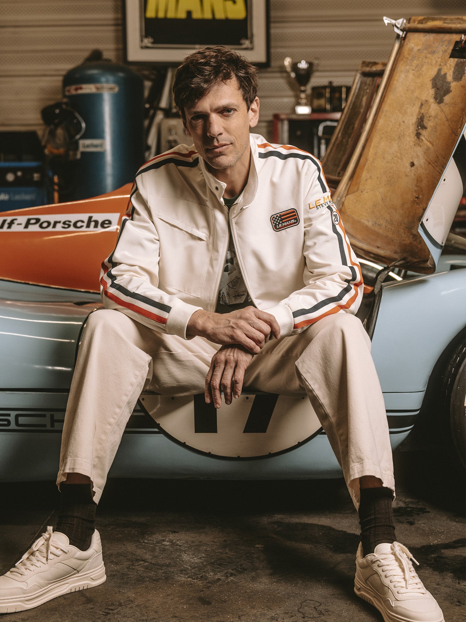 VESTE RACING STEVE MCQUEEN x LE MANS - ECRU