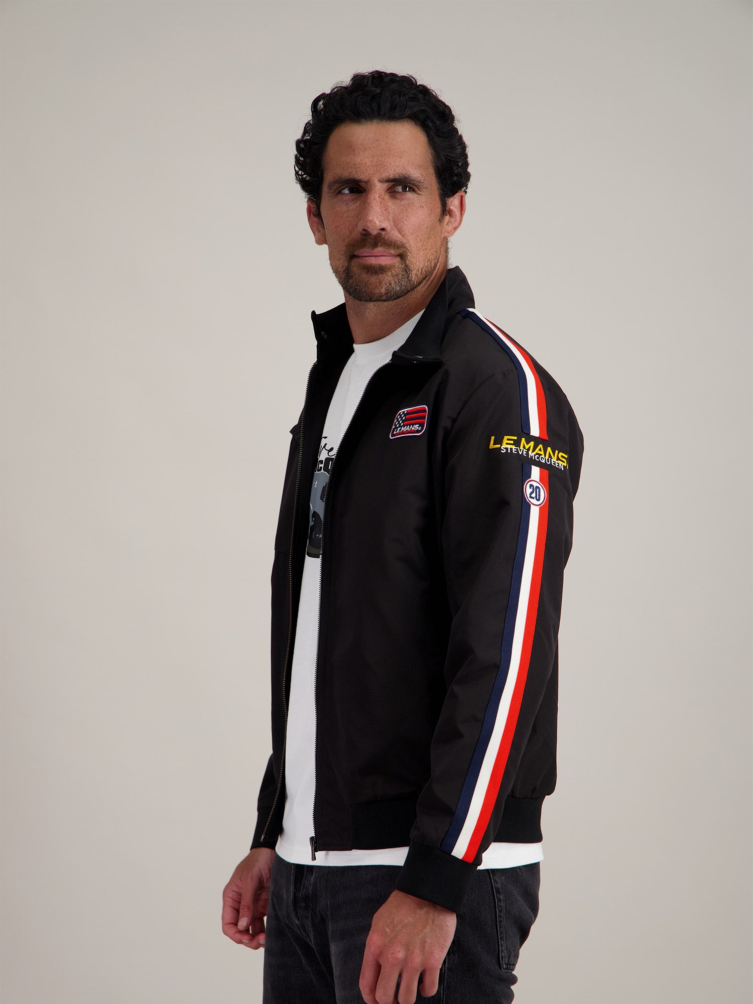 VESTE RACING - NOIR