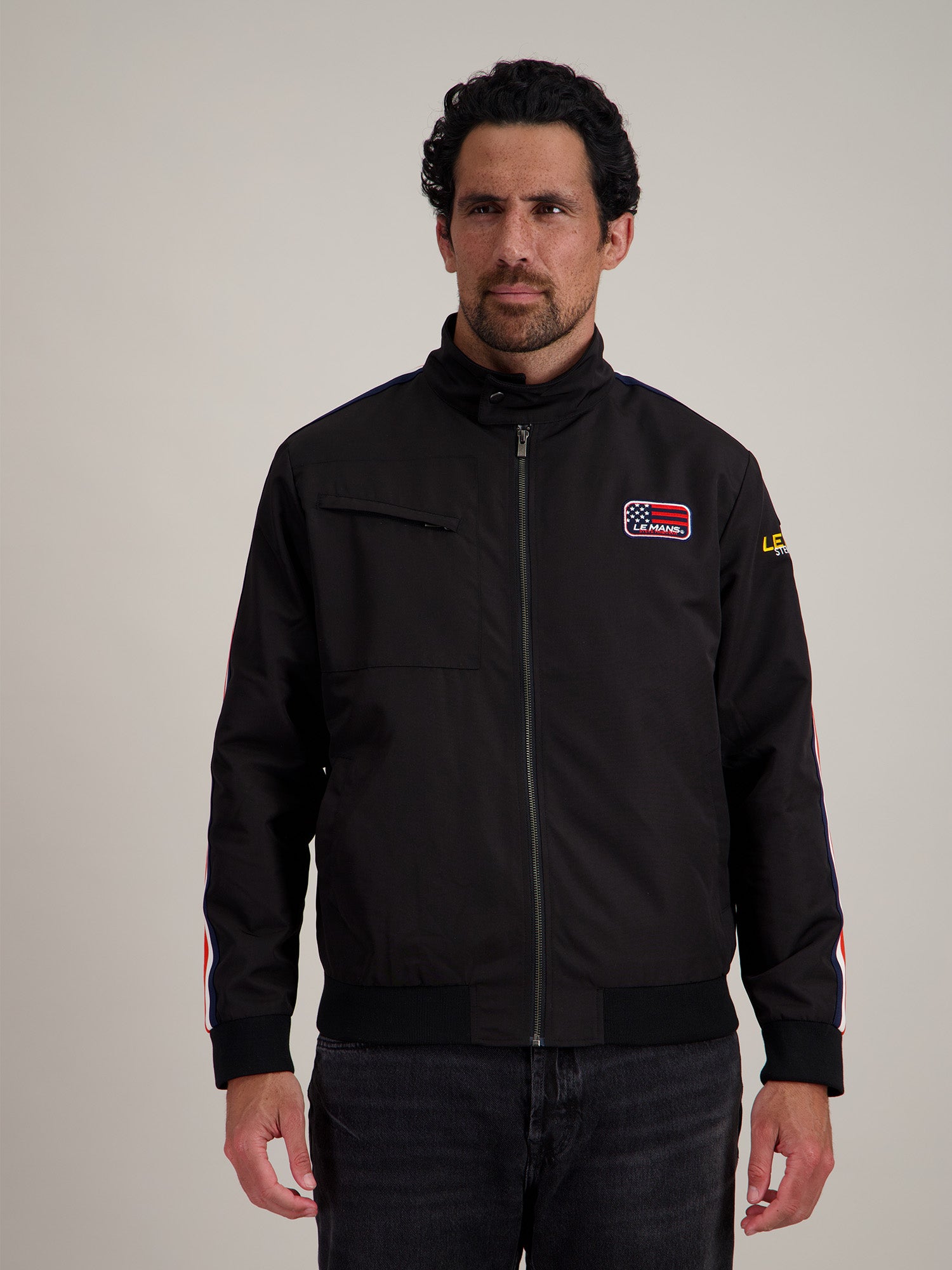 VESTE RACING - NOIR