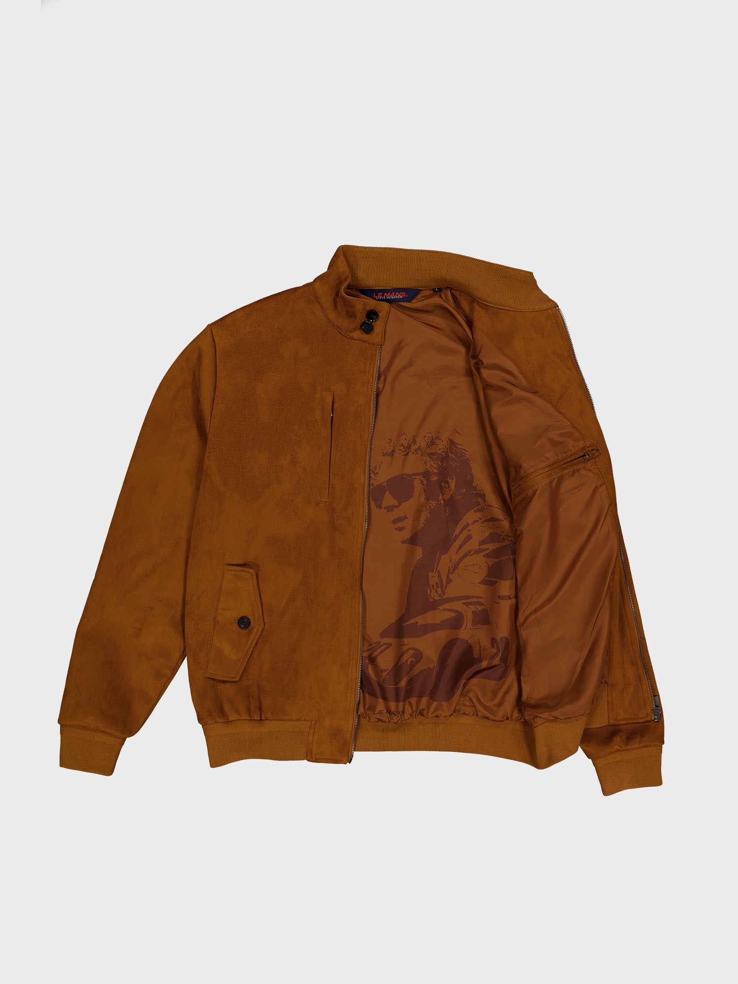 VESTE ALCANTARA - BROWN