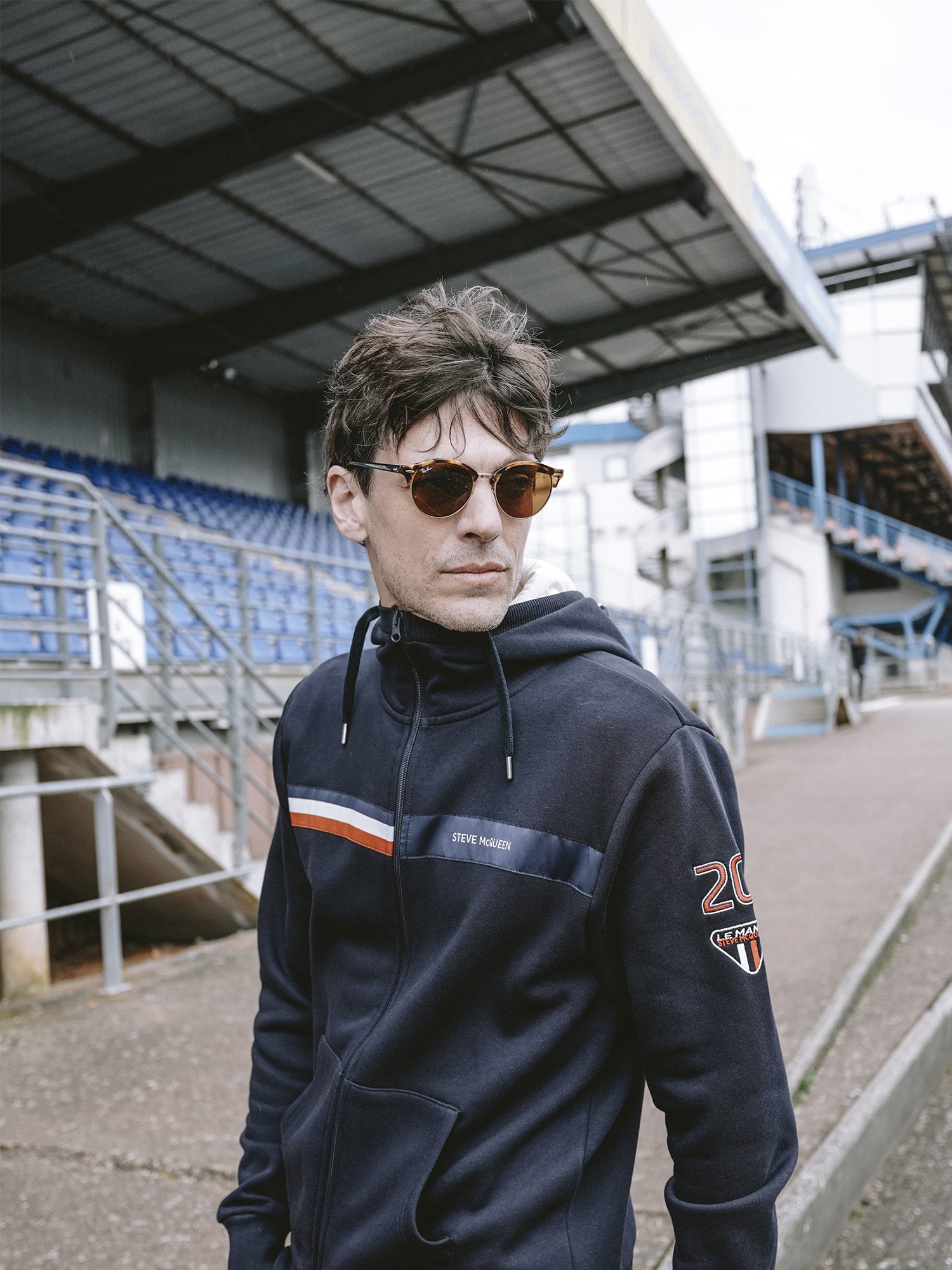 HOODIE ZIP RACING 20 - NAVY