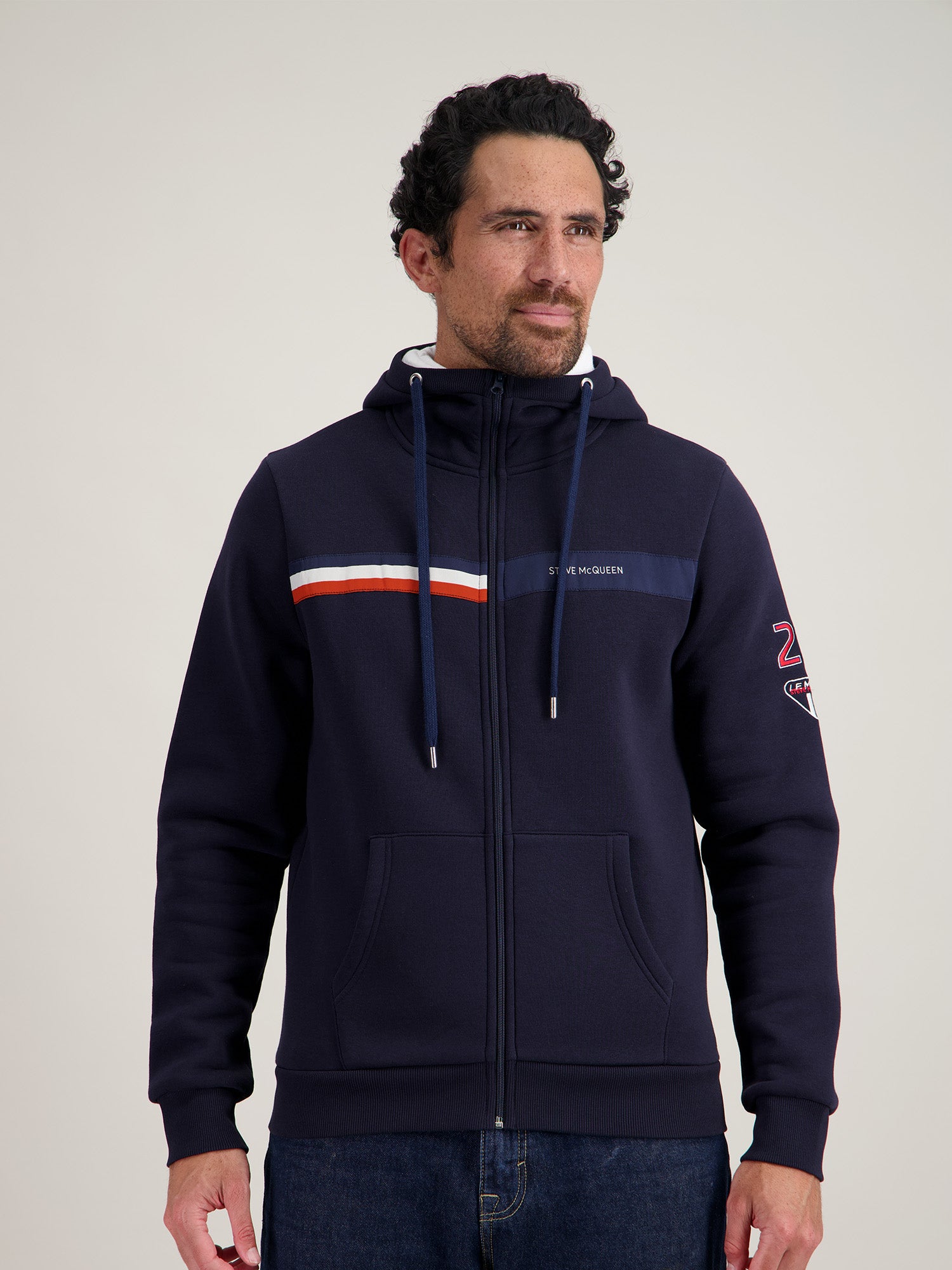 HOODIE ZIP RACING 20 - NAVY