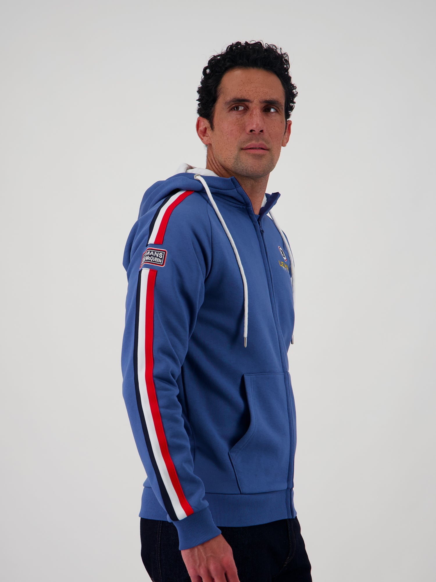 HOODIE RACING EVO FULL ZIP - OCEAN
