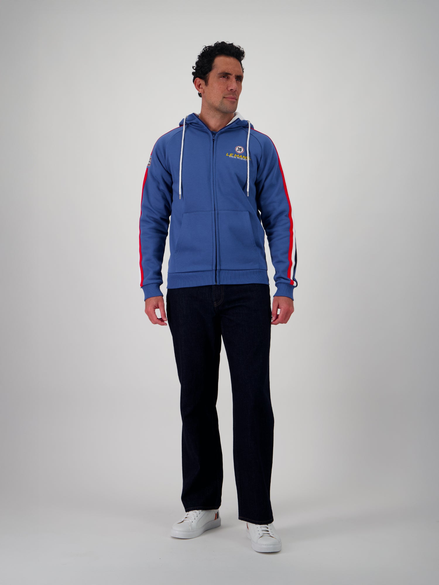HOODIE RACING EVO FULL ZIP - OCEAN