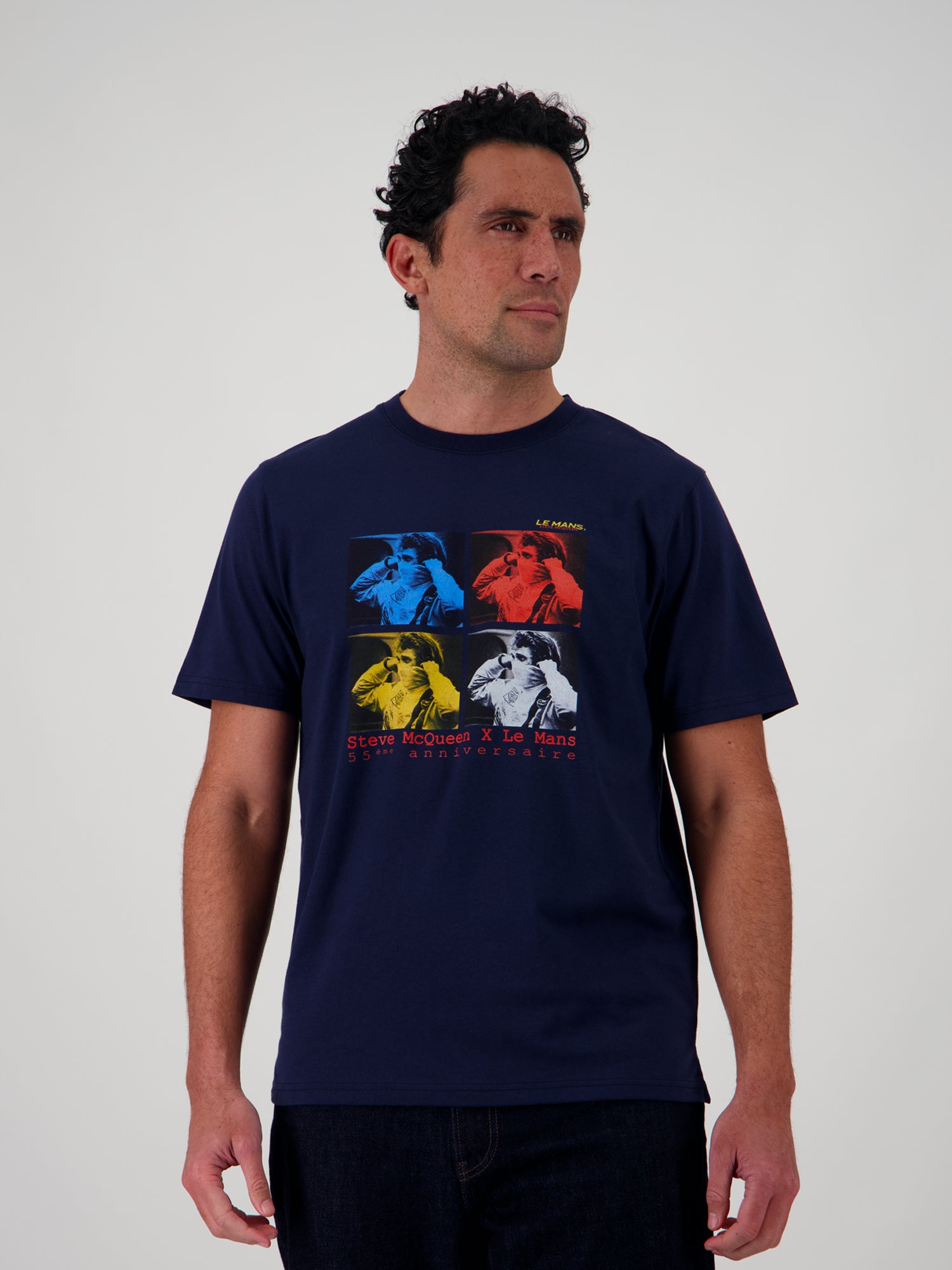 T-SHIRT POP ART - NAVY