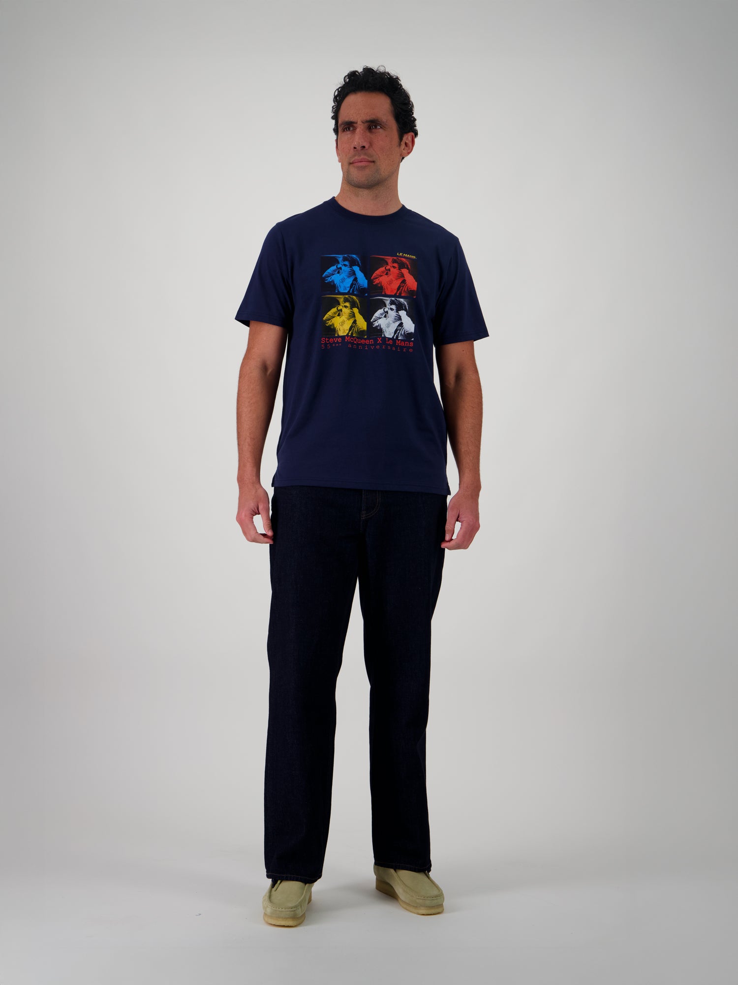 T-SHIRT POP ART - NAVY