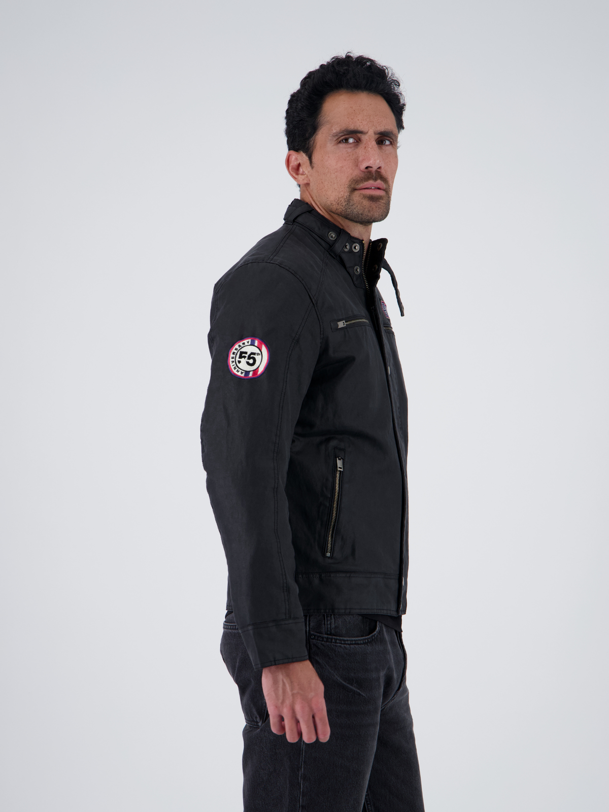 SMQ BIKER JACKET - BLACK