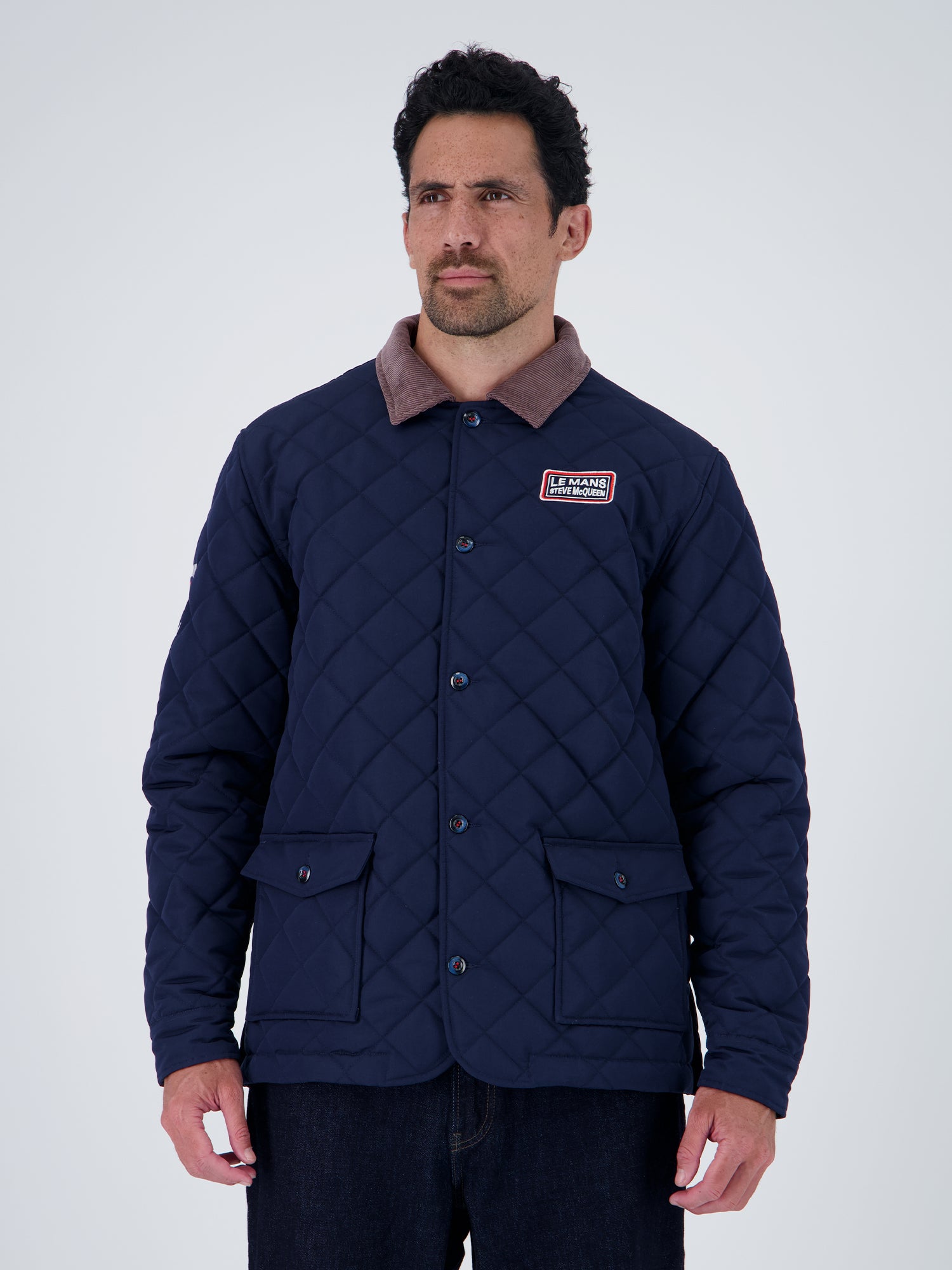 GENTLEMAN QUILTED JACKET - NAVY