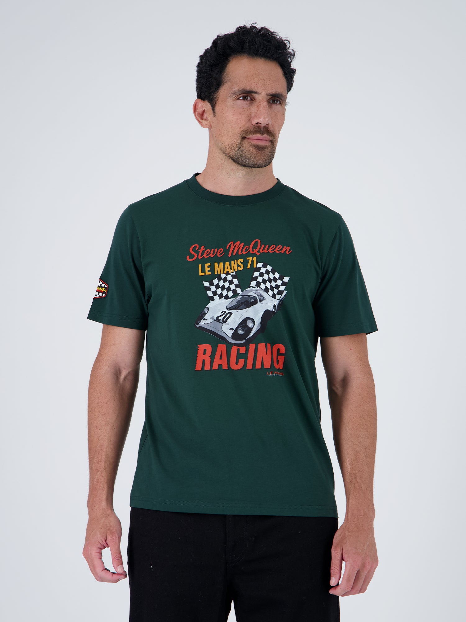 VICTORY FLAG TEE -  FOREST GREEN