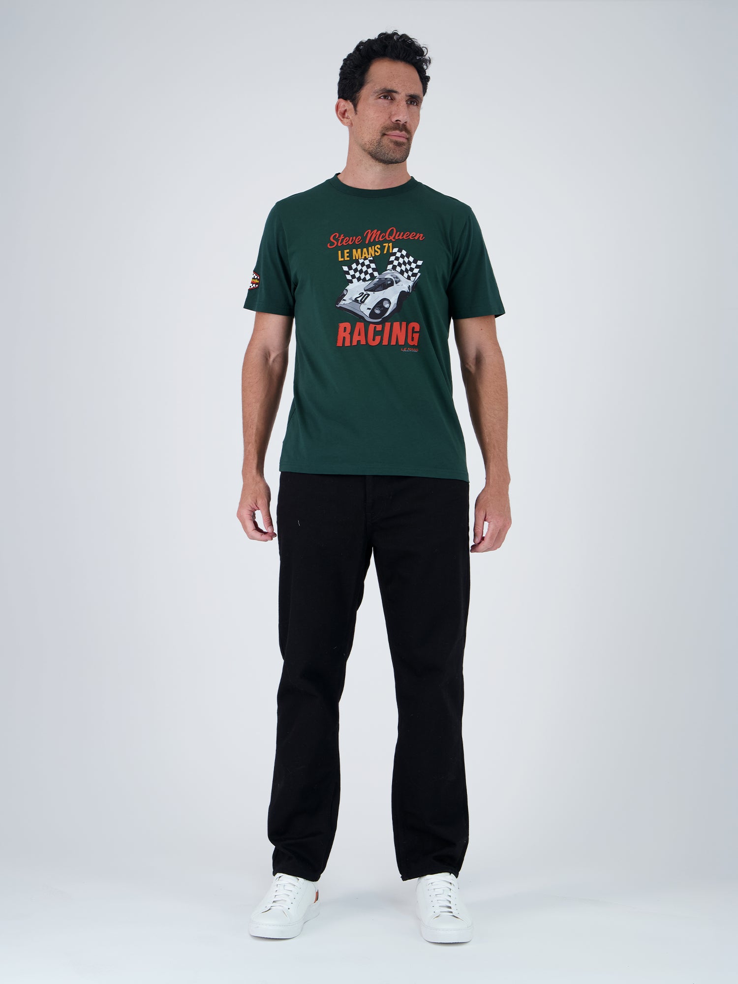 VICTORY FLAG TEE -  FOREST GREEN