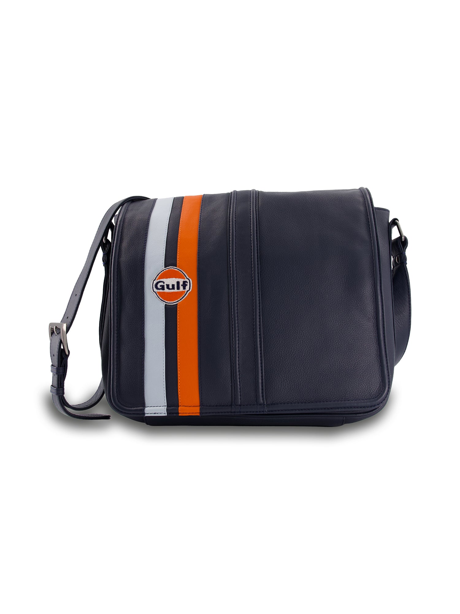 SAC BESACE CUIR SILVERSTONE - NAVY